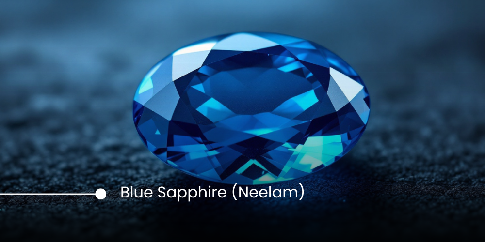 Certified 7.25 ratti Blue Sapphire (Neelam)